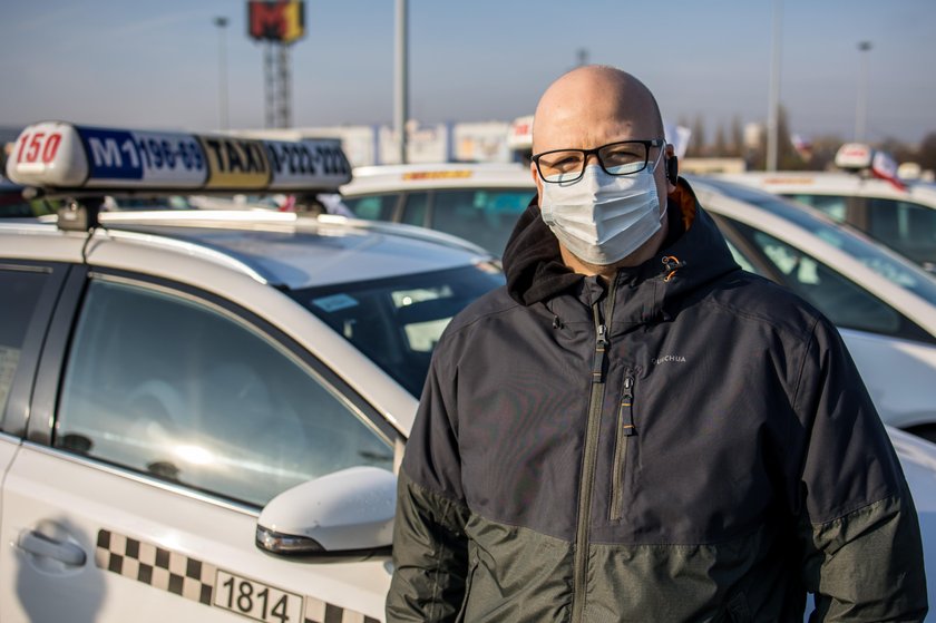 Protest taksówkarzy w największych miastach Polski