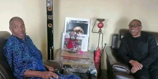 Labour Party Presidential candidate, Peter Obi, visited Nigerian music icon, Femi Kuti. [Twitter:Nkemchor_]