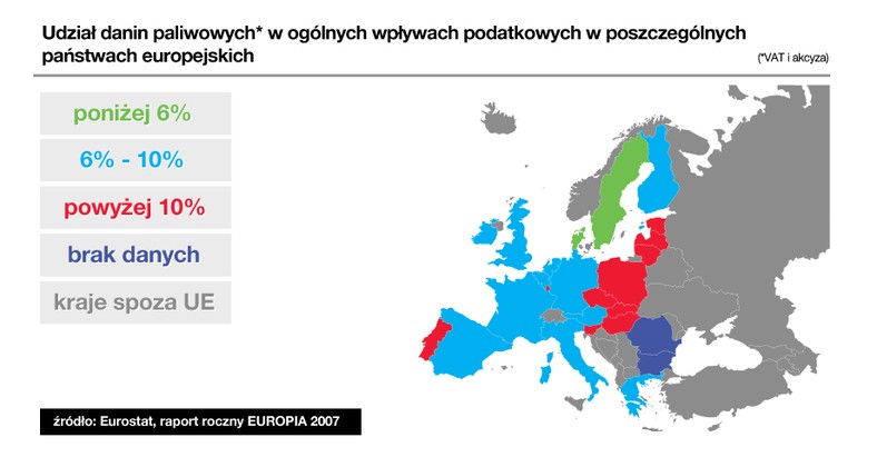 Gdzie w Europie paliwa są najbardziej opodatkowane