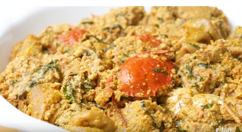 Assorted Egusi stew