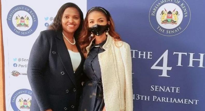 Anerlisa Muigai gives away dress she wore to mother's swearing in
