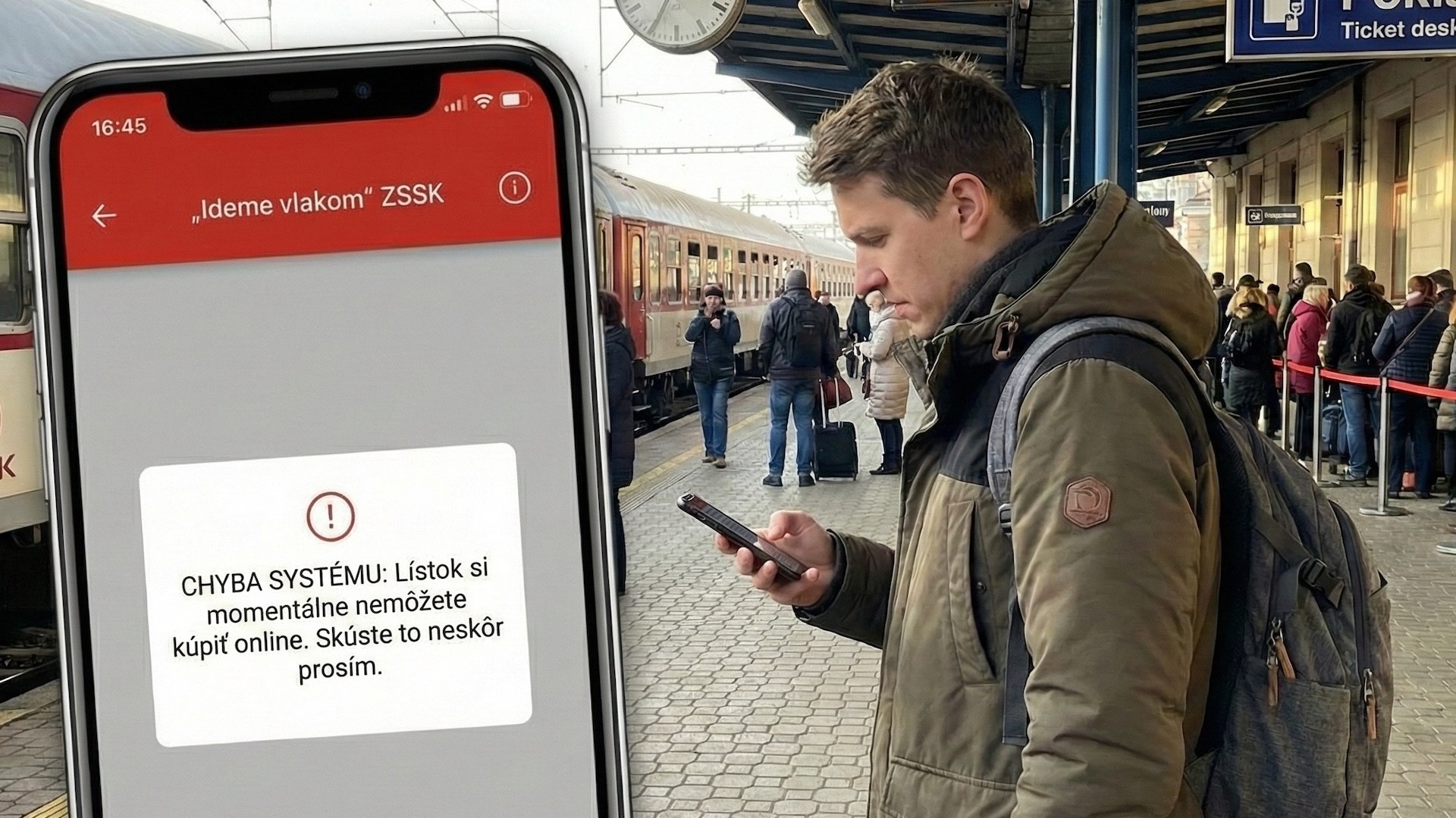 Lístky na vlak si nekúpite cez internet. Štátny dopravca vypne predaj na dlhé hodiny