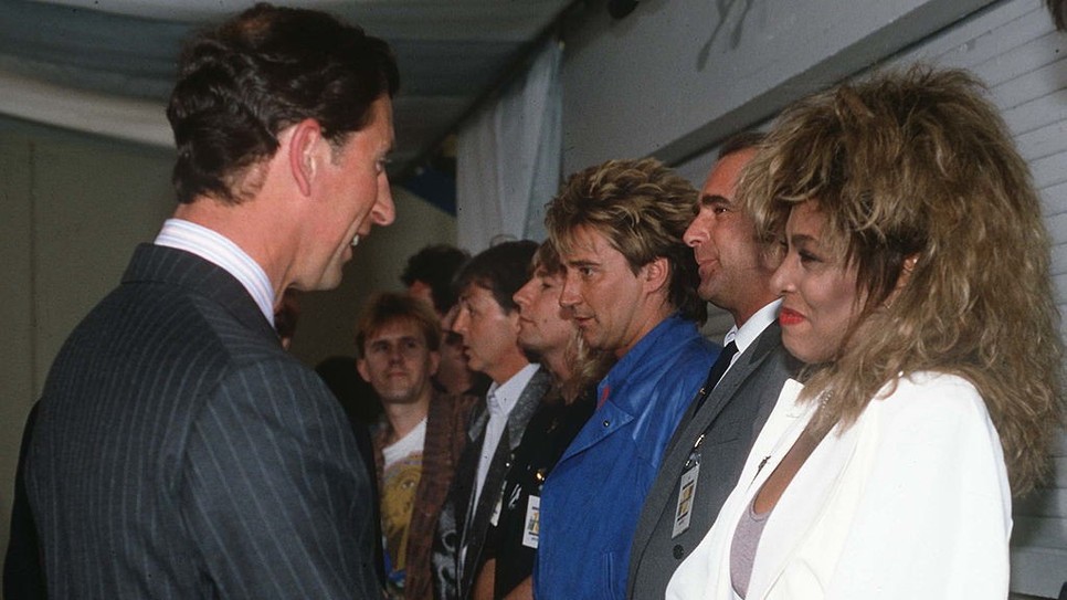 Károly király és Tina Turner találkozása