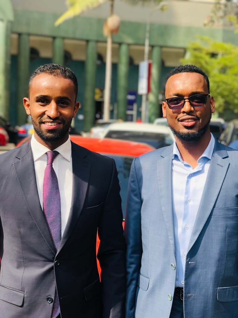 Ayub Abdikadir and Sadam Hussein 