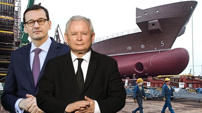 stocznie Jarosław Kaczyński Mateusz Morawiecki