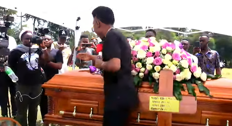 Mbaitu FM presenter Mercy Mawia is finally being laid to rest today at her home in Nyahururu.