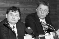 Jarosław Kaczyński, prezes Porozumienia Centrum, luty 1992