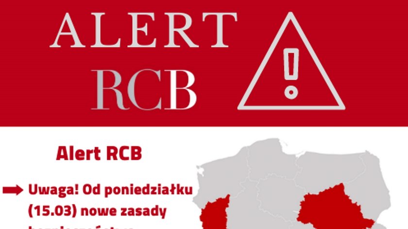 Alert RCB dla województw mazowieckiego i lubuskiego