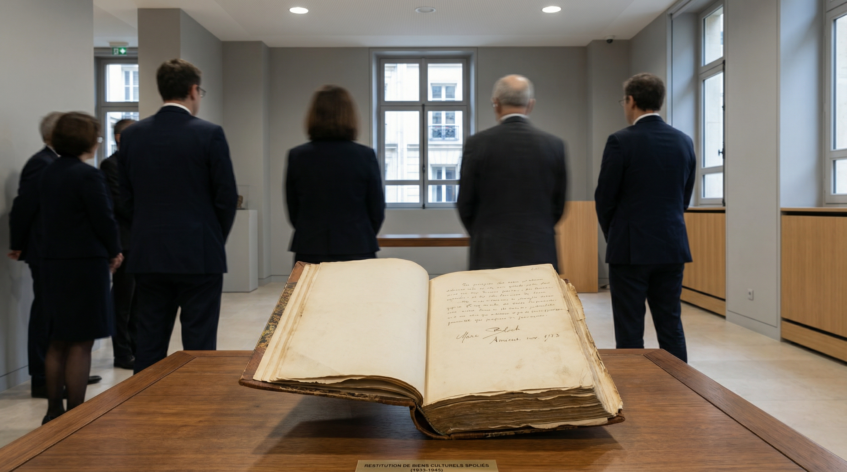 80 ans après la spoliation nazie: la famille Bloch récupère un livre historique