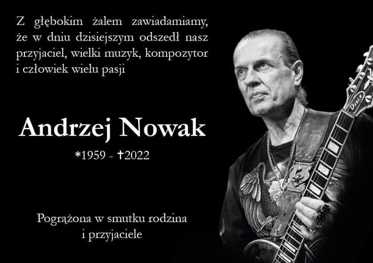Andrzej Nowak zmarł 4 stycznia w wieku 62 lat.