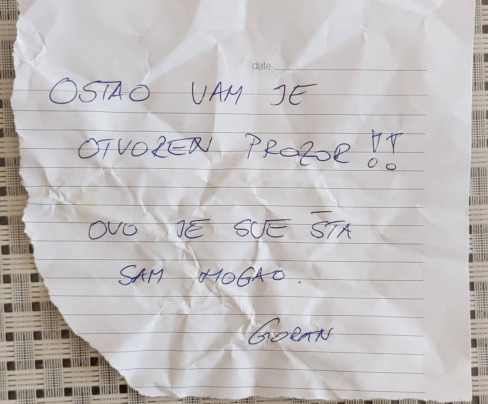 Goran mu pomohol a nechal aj odkaz.
