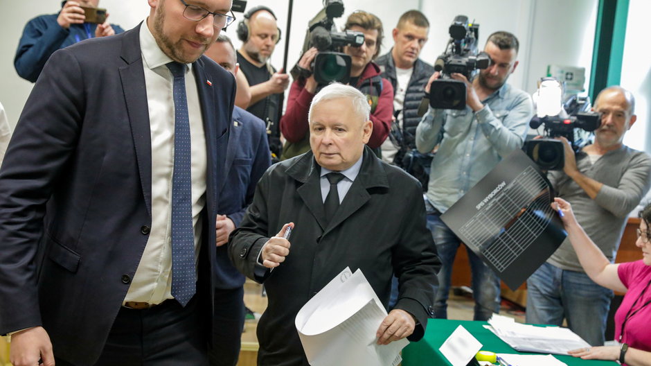 Jarosław Kaczyński głosował w Warszawie