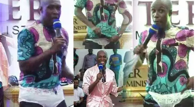 Prophet Oduro wears panties in church to show women how to ‘hypnotise’ men