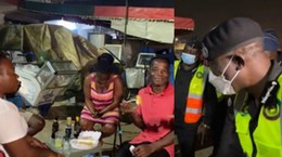 “Ei! Who drinks Guinness with Indomie? – IGP screams during visit to Lapaz on 31st night