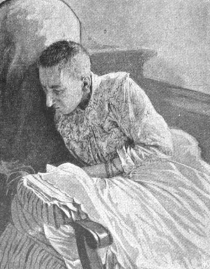Blanš Monije nekoliko dana nakon što je pronađena i hospitalizovana 1901. godine