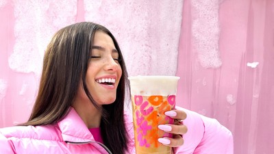 Dunkin' partnered with Charli D'Amelio.