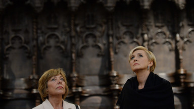 Agata Kornhauser-Duda zwiedza katedrę w Erfurcie