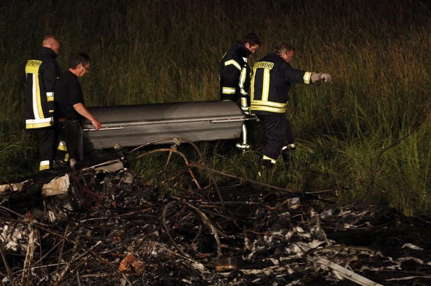 Sterowiec w płomieniach. Jego pilot nie żyje