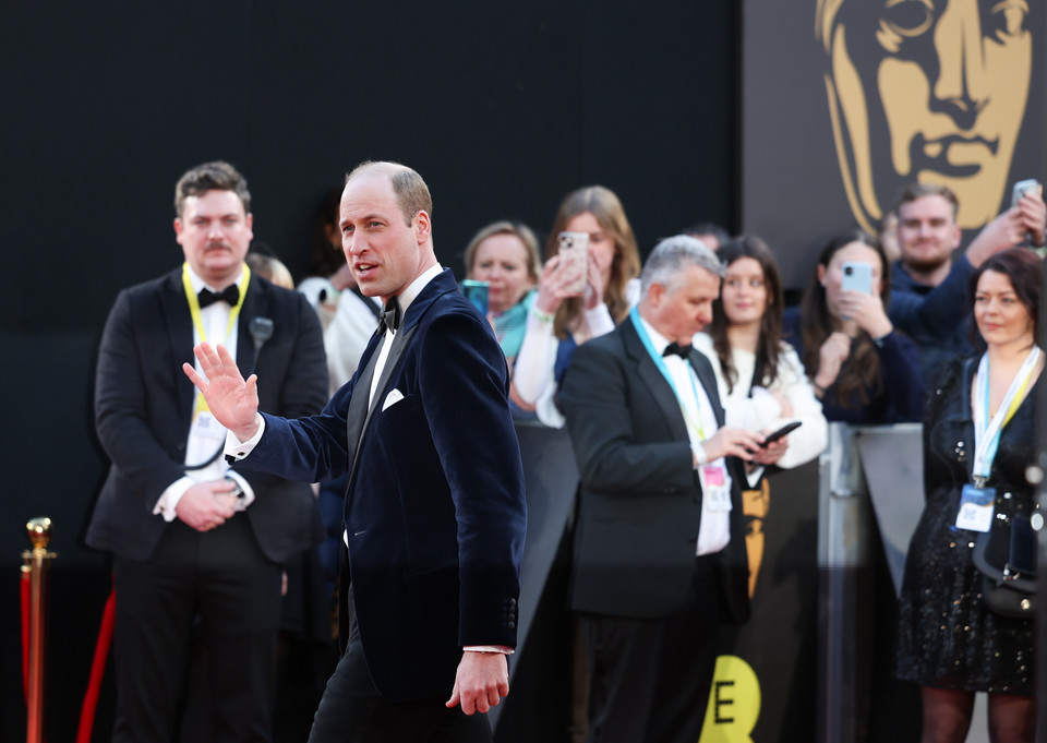 Książę William na rozdaniu nagród BAFTA 2024