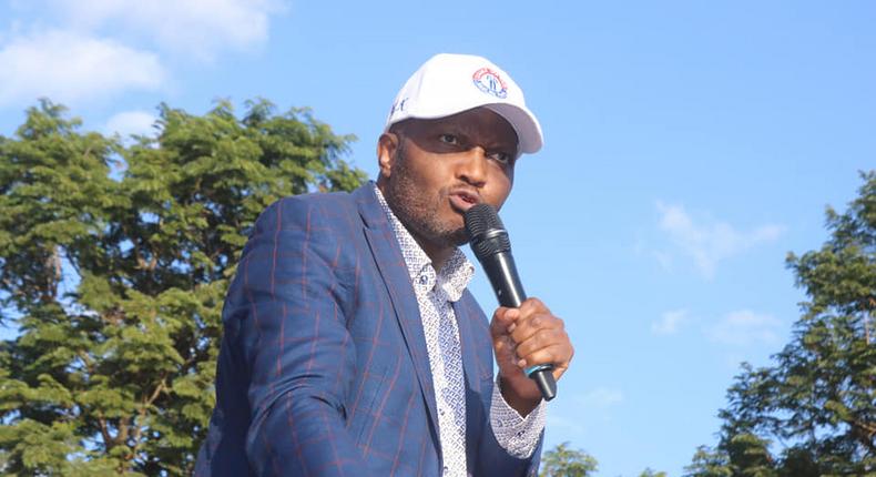 Gatundu South MP Moses Kuria during a thanksgiving celebration on his recovered health at Thika, Kiambu County on February 19, 2022 