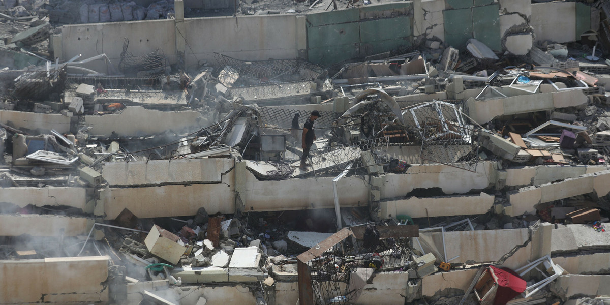 Efekty izraelskich bombardowań w Strefie Gazy