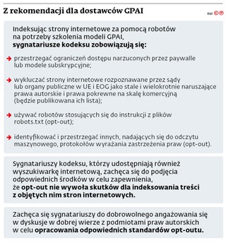 Z rekomendacji dla dostawców GPAI