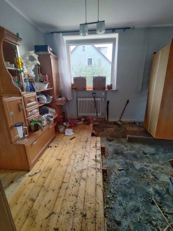 Mieszkanie pani Jasi po powodzi