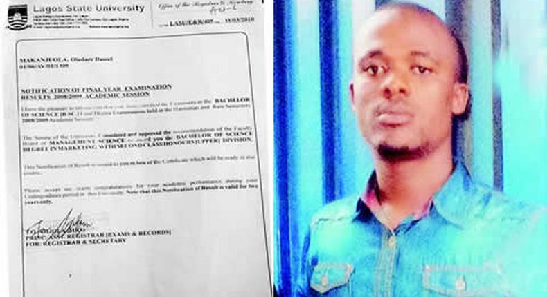 Daniel Makanjuola forged several certificates to get a bank job