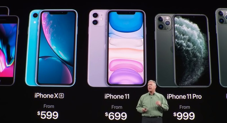 Apple iPhone lineup 2019