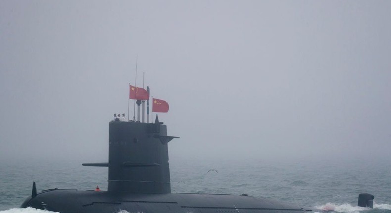 A Great Wall 236 submarine of the Chinese People's Liberation Army (PLA).MARK SCHIEFELBEIN