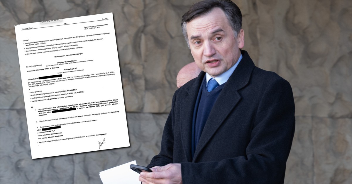 Spore zmiany w majątku Ziobry. Sam się tym przed laty chwalił