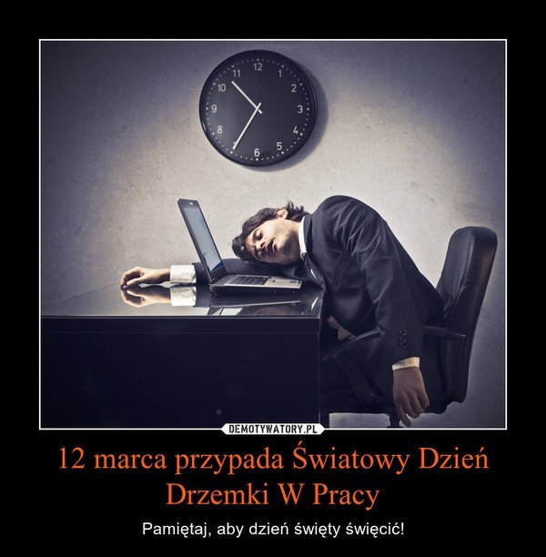 Światowy Dzień Drzemki w Pracy. Zobacz najlepsze memy