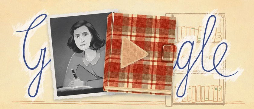 Anne Frank została upamiętniona w Google Doodle