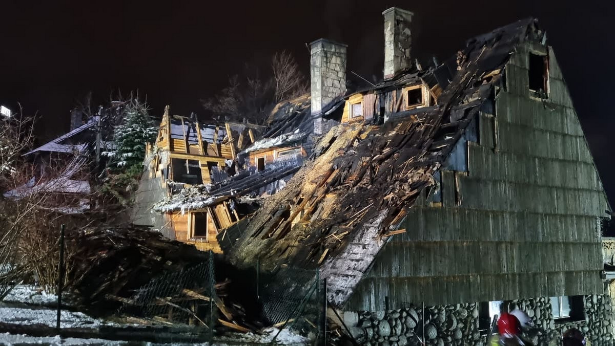 Bukowina Tatrzańska: 1,5 mln zł straty po pożarze pensjonatu