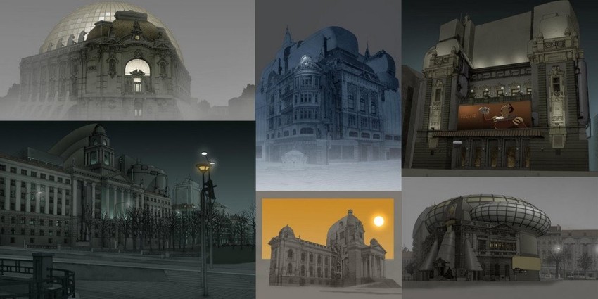 Beograd u budućnosti: Geodetski zavod, zgrada SANU, Narodno pozorište, Ministarstvo železnica, Dom Narodne skupštine i Predsedništvo Srbije