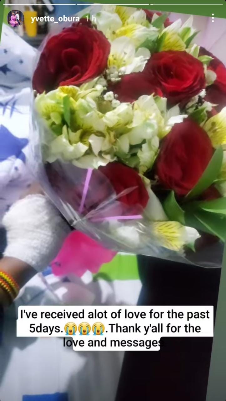 Bahati’s baby mama Yvette Obura hospitalized, Diana gives update 