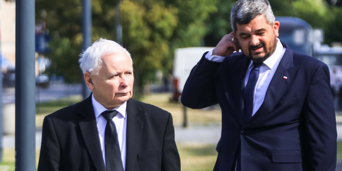 Jarosław Kaczyński i Krzysztof Sobolewski.