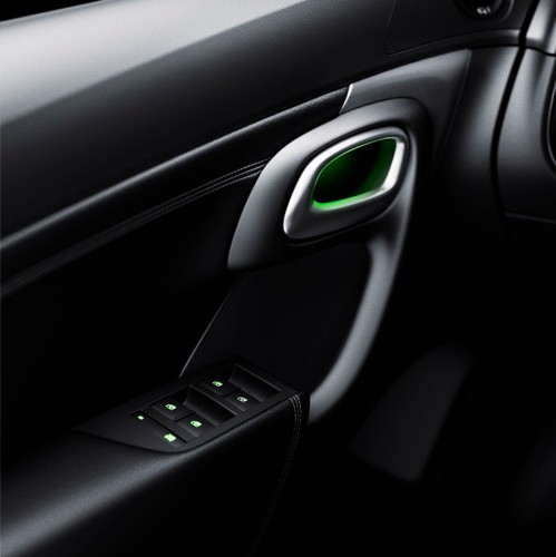 Drobiazgi dodają czaru - podświetlane na zielono klamki