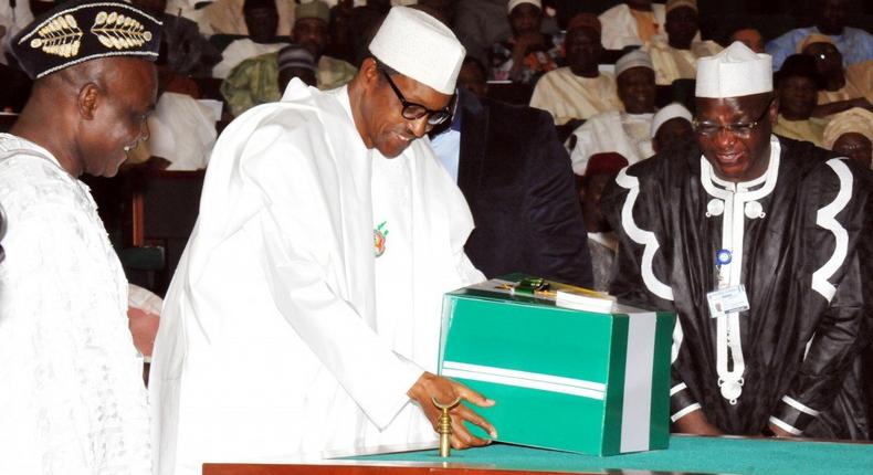 Buhari presents N6.08trillion budget for 2016 at the National Assembly