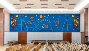 Svečano – Putevi Jugoslavije, 1969-1977, zidno slikarstvo, 525x1875, Palata Srbija,