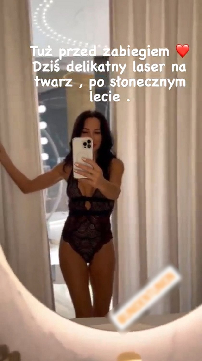 Justyna Steczkowska pokazała się w koronkowym body. 