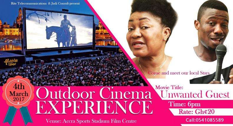 Accra Sports Stadium Cinema Centre to outdoor at Ghana’s 60th anniversary