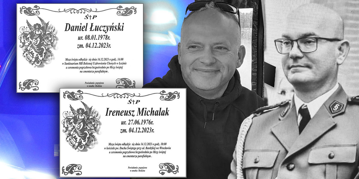 Daniel Łuczyński i Ireneusz Michalak zostaną pochowani 14 grudnia.