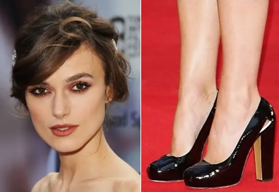 Keira Knightley  w pożyczonych butach