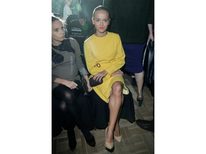 Gwiazdy na pokazie kolekcji 'Made in measure' Tomasza Ossolińskiego - Monika Brodka.