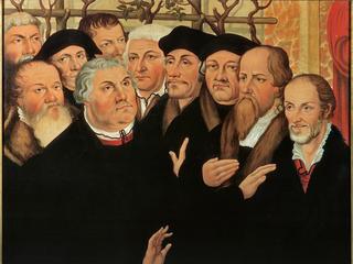 Luther,M./Reformatorengruppe n.Cranach - Luther / Reformers / after Cranach - Luther, Martin , refor