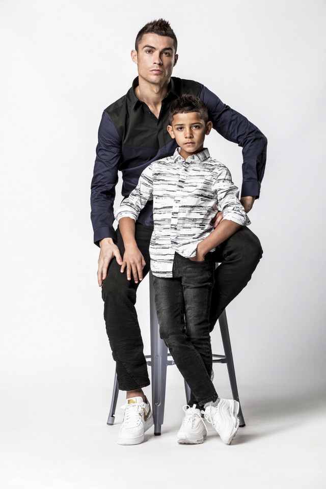 Cristiano Ronaldo  z synem 