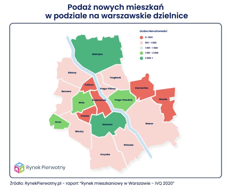 Mapa nowych mieszkań