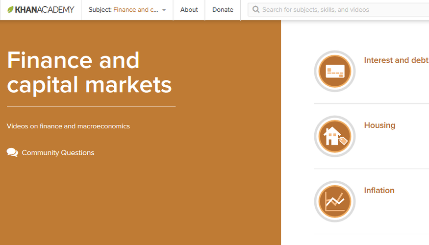 Ta interaktywna strona zapewnia dostęp do materiałów wideo na każdy finansowy temat jaki można sobie tylko wyobrazić. Strona jest idealna dla „wzrokowców”. Każdy film ma zazwyczaj długość poniżej 10 minut. Jest więc dobrym rozwiązaniem dla osób, które nie mają czasu albo cierpliwości na czytanie opasłych tomów ekonomicznych książek.