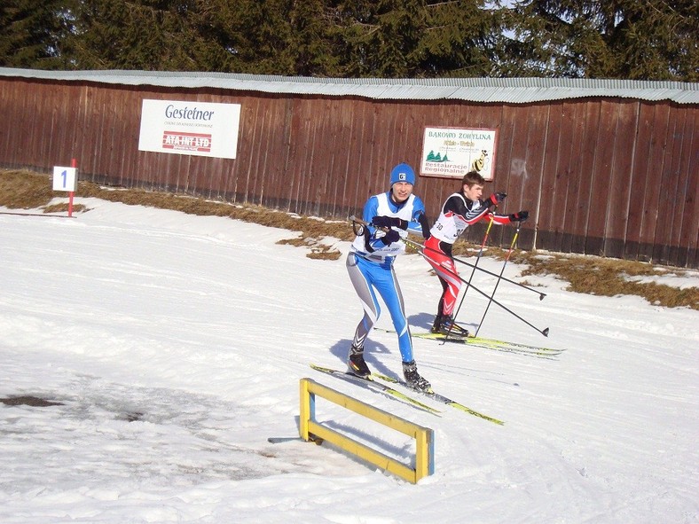 Tomek na zawodach biathlonowych